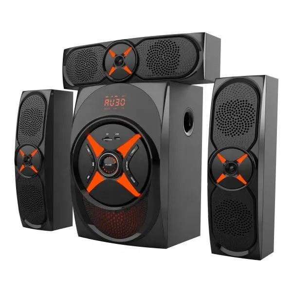 Speaker Subwoofer Portabel, Speaker Subwoofer Sistem Multimedia 3.1 Kayu Hi Fi, Speaker Bass Super 3,1ch Akustik