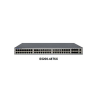 Switch de Red para Campus JX S5200-48T6X, 48 Puertos 10/100/1000BASE-T Adaptativos, 6 Puertos 10GE SFP+, VLAN, QoS, IP, Apilable, en Stock
