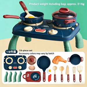 Ensemble de <span class=keywords><strong>cuisine</strong></span> de jeu d'imitation Yuglow pour enfants avec lumière, table de cuisson électrique de simulation, jouets éducatifs pour garçons et filles - Product Image 4