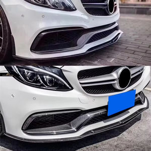 Accessoires automobiles en gros Séparateur de lèvre de pare-chocs avant en fibre de carbone pour <span class=keywords><strong>Mercedes</strong></span> Benz W205 Classe C <span class=keywords><strong>C63</strong></span> <span class=keywords><strong>AMG</strong></span> Pièces détachées automobiles - Product Image 2