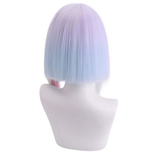 Anime <span class=keywords><strong>Cyberpunk</strong></span> <span class=keywords><strong>Edgerunners</strong></span> Cosplay Lucyna Kushinada multicolor gradiente peluca - Product Image 5