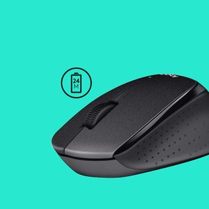 Original B330 Mute Wireless Mouse Office Gaming Notebook Desktop <b>Computer</b> Compact Portable Plug Play 2.4ghz Usb B330 B - Product Image 4
