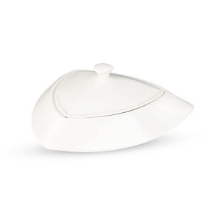 Juego de Tazones de Sopa de Cerámica, Tazón de Sopa de Cerámica con Tapa, Plato Hondo de Porcelana Blanca con Tapa para Banquetes de Hotel - Product Image 5