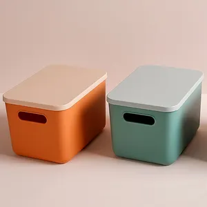 Wholesale Custom With cover Square Seal household totes organizers plastic storage containers box