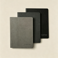 Carnet à couverture rigide en cuir PU souple, journal personnalisé gaufré, format A5, cadeau d'entreprise