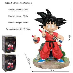 Dragon Super Ball Saiya Anime Figure Pvc Bixin Biye Childhood Goku Model Handmade Anime Decoration Wholesale