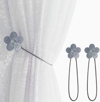 Accessoires de rideaux magnétiques décoratifs écologiques en métal en gros : crochets de retenue, boucles magnétiques, tringles et rails