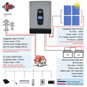 5KW 6KW 8KW 10KW 15KW duy nhất/ba giai đoạn năng lượng mặt trời Power Inverter giá IP65 thông minh trên lưới lai năng lượng mặt trời biến tần - Product Image 6