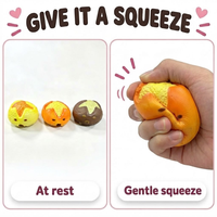 Jouet sensoriel Lye Bread Squishy Squeeze Toy à remontée lente, taille pour deux mains, pour le soulagement du stress et le plaisir de fidgeting, pour enfants de 3 ans et plus et adultes