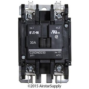 Contactor de CA Eaton C25DND230A de 2 polos y 30A, tipo abierto, para automatización industrial - Product Image 3