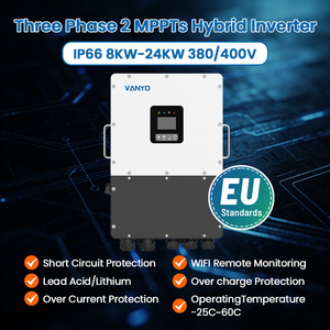 Sistema Solar Híbrido Trifásico de 18kW / 20kW / 24kW con Clasificación IP66, 50/60Hz, Autoadaptable, Apto para Sistemas Solares - Product Image 2