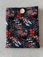 Kantong Buku Kain Kanvas Kustom, Sarung Pelindung Portabel untuk E-reader Kindle dan Buku Tebal, Hadiah