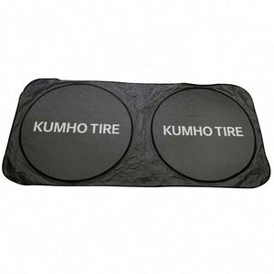 Custom Logo Universal Foldable Double Circle Car Windshield Sunshade - Product Image 6