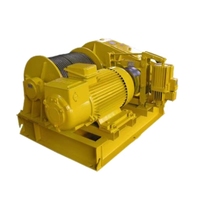 Matériau de construction robuste levage double tambour moteur haute vitesse câble tirant machine 2 5 10ton puissance treuil électrique