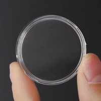 16-40mm étuis transparents porte-monnaie boîte de collecte de pièces de monnaie étui de stockage Capsules boîtes de protection conteneur