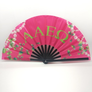 Bsbh 2025 Cá Nhân Tre Đen Clack Người Hâm Mộ Biểu Tượng Tùy Chỉnh 13 Inch 33Cm Gấp <span class=keywords><strong>Fan</strong></span> Đối Với Đảng Lớn Tre Fording Người Hâm Mộ - Product Image 6