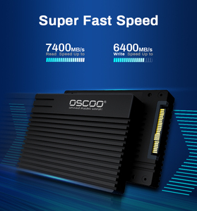 OSCOO OE200 2.5-дюймовый U.2 NVMe PCIe 4.0x4 SSD, 3D ETLC NAND, скорость чтения до 7400 МБ/с, твердотельный накопитель корпоративного класса - Product Image 5
