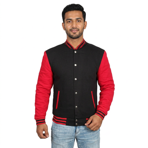 High Quality Custom Trend <b>Men's</b> Jacket Letterman Varsity Style Custom Classic Satin Letterman Varsity Jacket for <b>Men</b> - Product Image 1