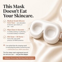 Masque de sommeil en soie de luxe |   Solution de sommeil douce pour la peau avec tissu respirant et design ergonomique confortable |   Fabricant OEM ODM
