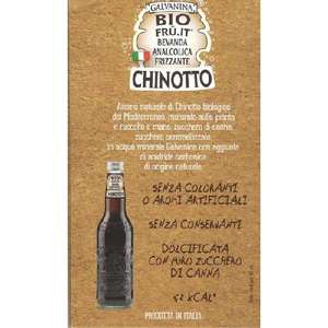 Sugar-Free Fruity Chinotto Galvanina 0.35 Lt 12 <b>Bottles</b> Premium Carbonated Drinks No Artificial Colors or Preservatives - Product Image 1