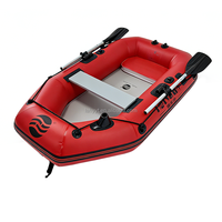 Bateau de pêche gonflable rigide électrique haute vitesse Hailebao pour 2 personnes, conception pliable stable, idéal pour la dérive et le surf