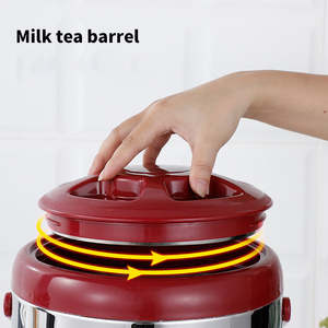 Barril de té de la leche de acero inoxidable 340 de 10 litros, 40 tazas, barril de café caliente, dispensador de bebidas aislado, Cubo de bebidas - Product Image 2