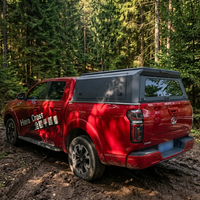 Capot rigide en aluminium étanche avec design d'aile arrière pour pick-up tout-terrain, compatible Dodge Ram, Hilux, Ford F150, BYD Shark, Toyota Tacoma