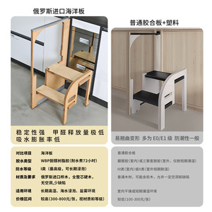 Betoci Folding Step Ladder 2 Steps 150 Kg Capacity Home Kitchen Use With Storage - Product Image 5