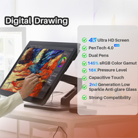 Tablette graphique numérique professionnelle Huion 27 pouces 4K avec écran, tablette graphique pour dessin Kamvas Pro 27