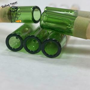 Tubo de Papel para Fumar de Vidrio Verde Personalizado de 10 * 30 mm, Hecho de Papel de Arroz Crudo/Blanqueado con Buena Sensación al Fumar - Product Image 4