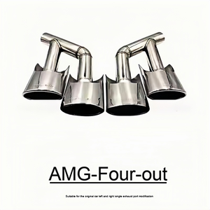 Tuyaux d'échappement à embout quadruple en acier inoxydable <span class=keywords><strong>AMG</strong></span> G 63, modification adaptée aux Mercedes-Benz Classe G W464 G500 G55 de 2006 à 2019 - Product Image 6