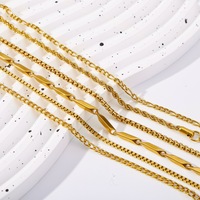 Ensemble de bracelets superposés en acier inoxydable plaqué or - 20 pièces - Bracelets à chaîne mixte empilables - Style bohème minimaliste pour femmes - Port quotidien
