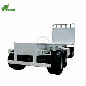 Semirremolque de Plataforma Plana de Acero Eleph de 1+2 Ejes, 30T/40T, con Barra de Tracción <span class=keywords><strong>y</strong></span> Estacas para Transporte de Carga - Product Image 1
