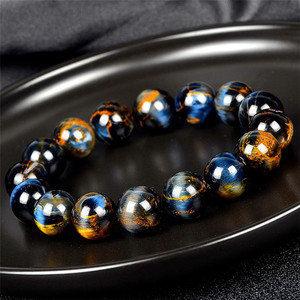 Bracelet en Pierre Naturelle de Haute Qualité, Pierre de Tempête, Ciel Étoilé, Univers, Pietersite, Cristal d'Énergie Bleue - Product Image 3