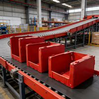 Boîte de rangement pliable et empilable en PP |   Service de découpe sur mesure |   Pour l'entreposage et la préparation des commandes dans les entrepôts de vêtements