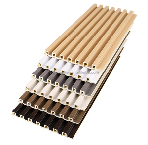 Prix d'usine panneau de revêtement personnalisé bande extérieure plafond en bois plastique wpc tube de bois WPC panneau mural - Product Image 6