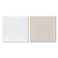 M R.R Sublimation Blanks Carreaux de céramique brillants blancs Artisanat Impression par transfert de presse à chaud
