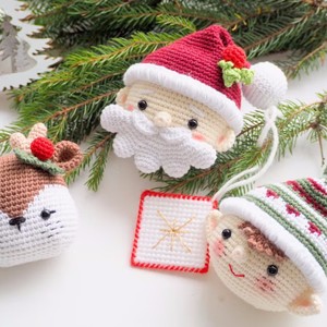 Fábrica personalizada <span class=keywords><strong>de</strong></span> ganchillo regalo <span class=keywords><strong>de</strong></span> Navidad adornos colgantes decorativos Amigurumi Navidad ciervo <span class=keywords><strong>muñeco</strong></span> <span class=keywords><strong>de</strong></span> <span class=keywords><strong>nieve</strong></span> <span class=keywords><strong>de</strong></span> punto regalos <span class=keywords><strong>de</strong></span> vacaciones - Product Image 5
