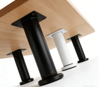 Pied de table en métal réglable en hauteur, support robuste et stable pour bureau, établi, meubles de bricolage