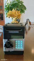 Best-seller Coffre-fort ATM Dépôt automatique de monnaie en papier Caisse d'épargne en plastique Serrure par mot de passe Tirelire sécurisée