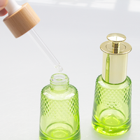 Bouteille compte-gouttes en verre personnalisée avec logo imprimé, forme conique, couleur, 30 ml, 50 ml, 100 ml, pour soins de la peau, huile essentielle, sérum pour les yeux et le visage, emballage cosmétique