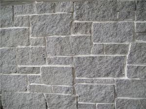 Revêtement mural en pierre de culture empilée en <span class=keywords><strong>calcaire</strong></span>, pierre de parement gris foncé, aspect vieilli - Product Image 3