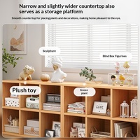 Étagère à livres pour enfants en bois, design moderne et simple, avec rangement, grille, armoire basse, 4 étagères, salon