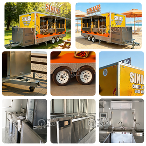 Remorque de camion-restaurant résistante aux intempéries, cuisine mobile, équipement <span class=keywords><strong>en</strong></span> acier inoxydable, chariot de concession extérieur, stand de restauration rapide - Product Image 4