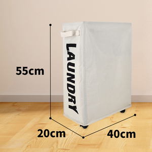 Panier <span class=keywords><strong>à</strong></span> linge personnalisé en toile imperméable pliable bon marché avec poignée en <span class=keywords><strong>patin</strong></span> <span class=keywords><strong>à</strong></span> roulettes - Product Image 4