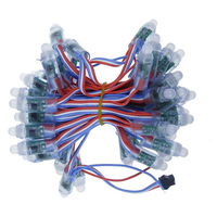 Vente en gros d'usine, lumières LED à pixels RGB programmables en couleur pleine, DC5V 12V WS2811, lumières de Noël, étanches IP65, 9 mm, 12 mm