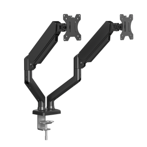 Support de bureau pour double <span class=keywords><strong>écran</strong></span> <span class=keywords><strong>articulé</strong></span> et réglable, idéal pour les professionnels de la technologie et les dentistes (profil <span class=keywords><strong>vertical</strong></span>) - Product Image 2