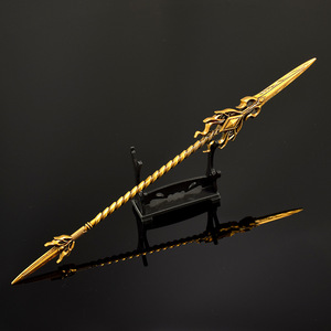 La Lanza del Dragón, 30 cm, Modelo <span class=keywords><strong>de</strong></span> Arma <span class=keywords><strong>de</strong></span> Decoración Artesanal Totalmente Metálica, Se Puede Personalizar, <span class=keywords><strong>Compra</strong></span> Directa <span class=keywords><strong>de</strong></span> Fabricantes <span class=keywords><strong>de</strong></span> Artesanías Metálicas - Product Image 5