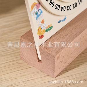 <b>Rotating</b> <b>Desk</b> Calendar Wooden Perpetual Calendar With Wheel Office <b>Desk</b> Ornament For College Students And Office Use - Product Image 2
