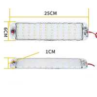 Nouvelle lampe de lecture LED universelle 12-80V pour voiture, camion, éclairage intérieur haute luminosité COB, lampe de plafond